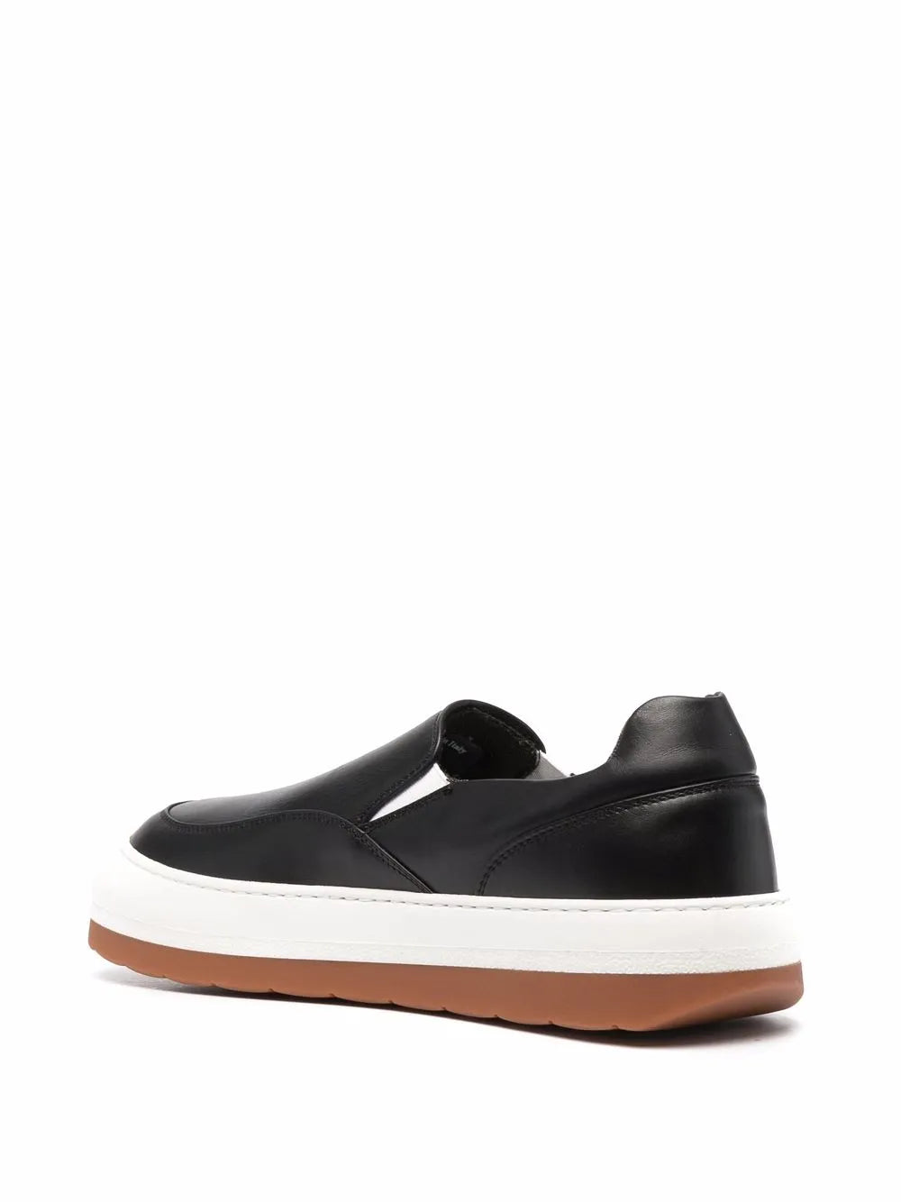 Sunnei Panelled Slip-On Leather Sneakers