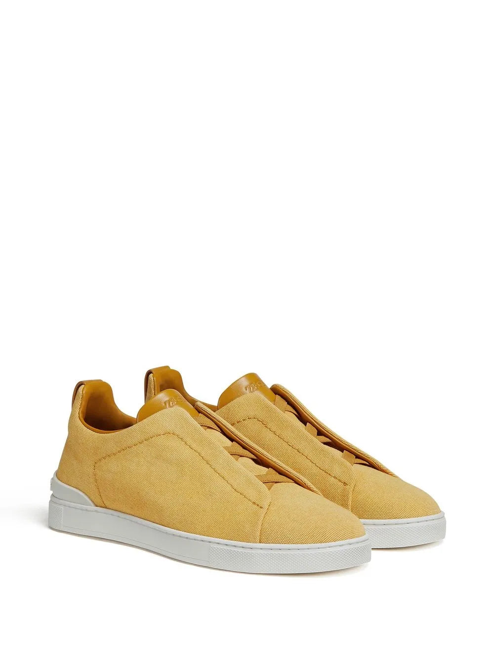 Zegna Triple Stitch Canvas Sneakers