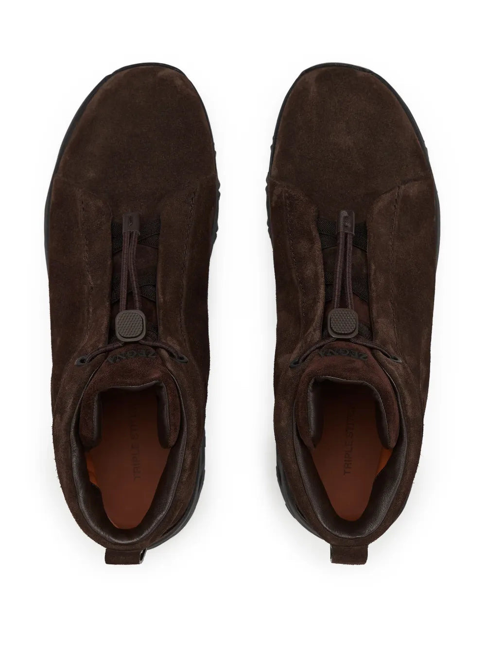 Zegna Triple Stitch Vetta Suede Sneakers