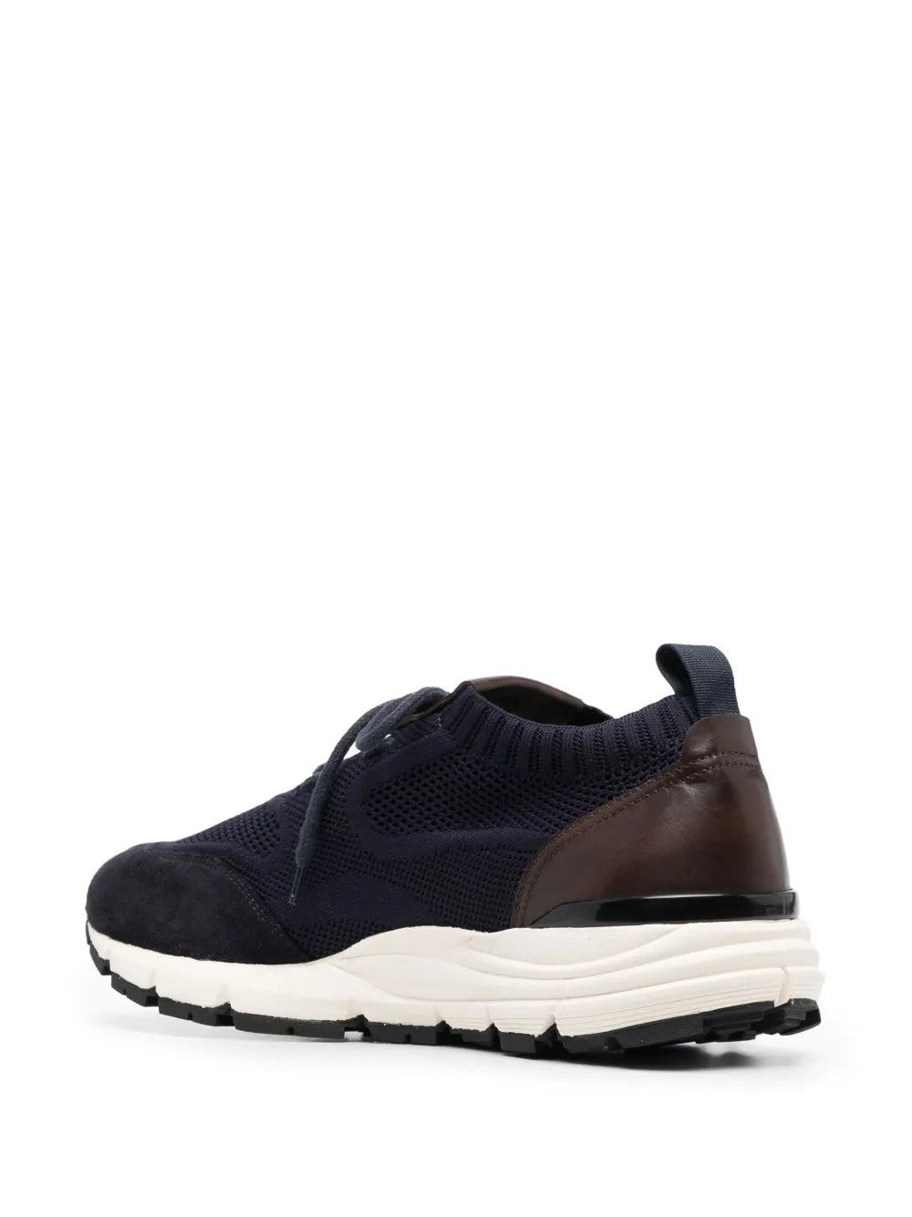 Scarosso Knitted-Upper Suede Sneakers