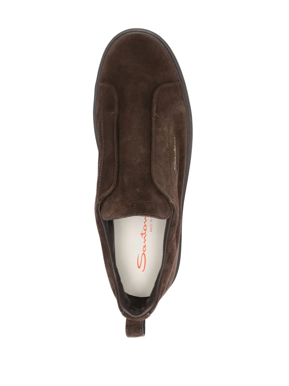 Santoni Suede Slip-On Sneakers