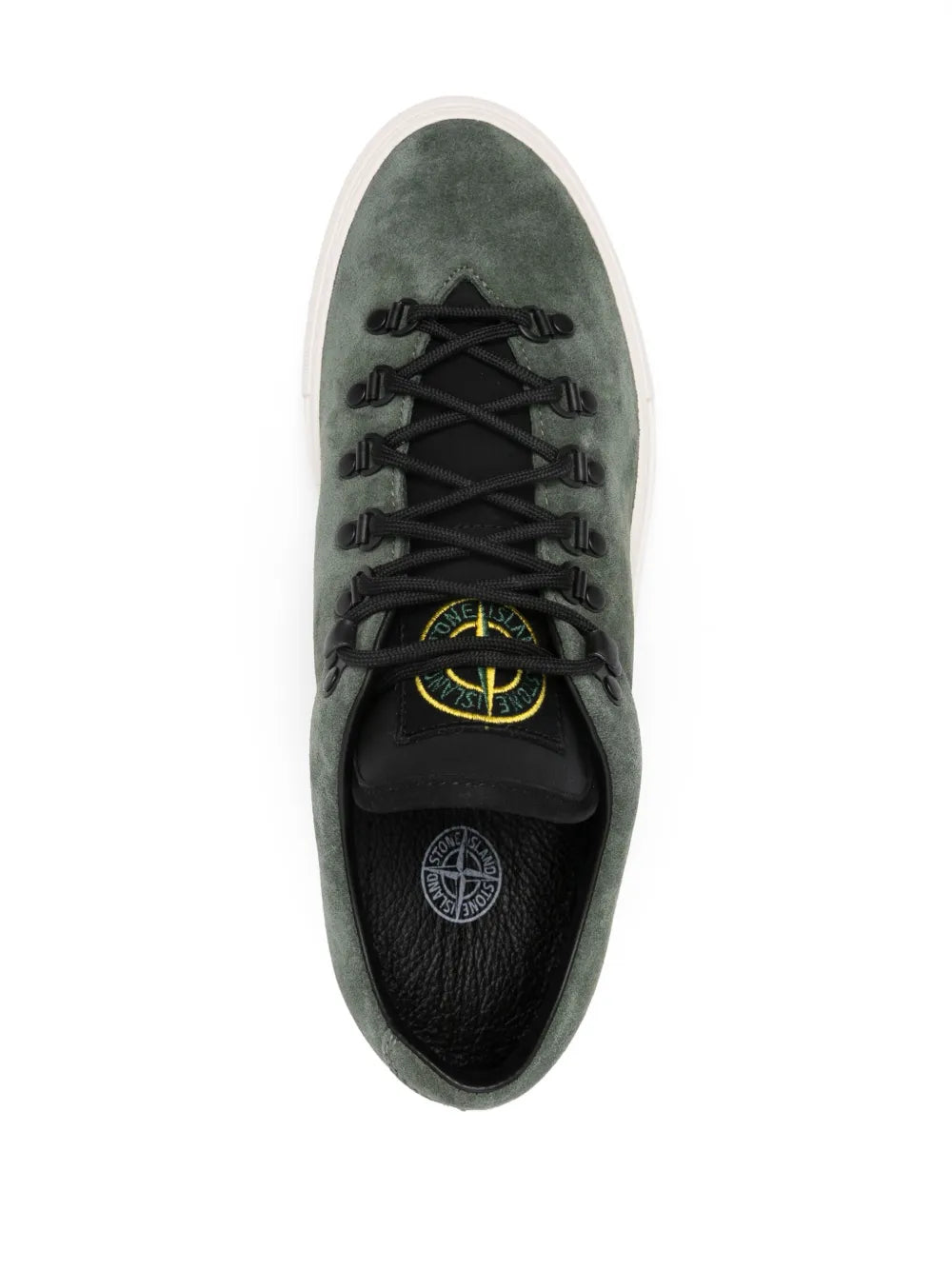 Stone Island Compass-Motif Sneakers