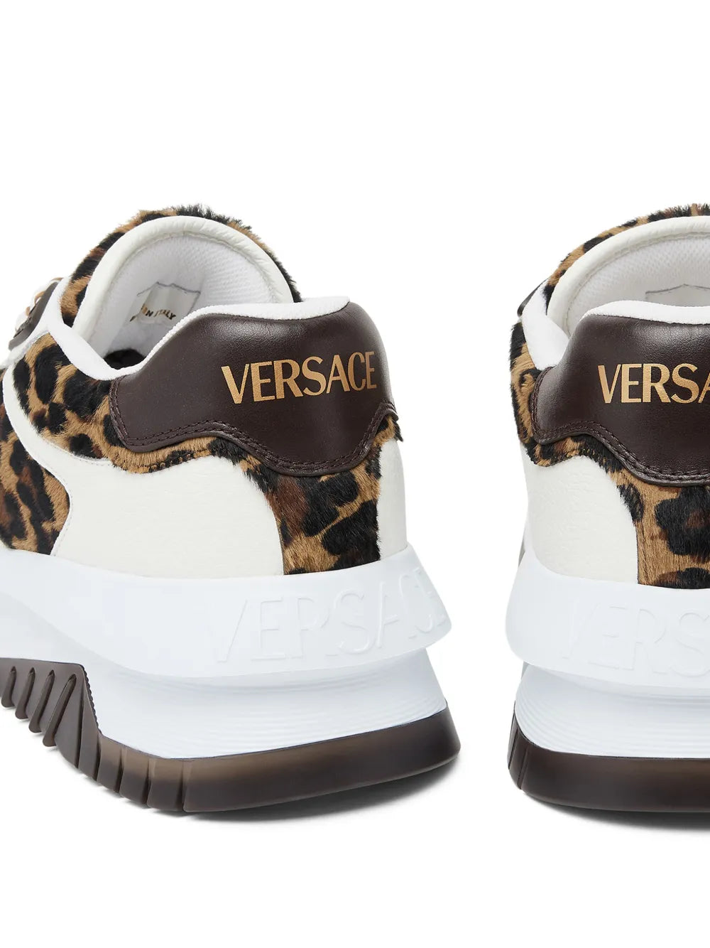Versace Odissea Leopard-Print Sneakers