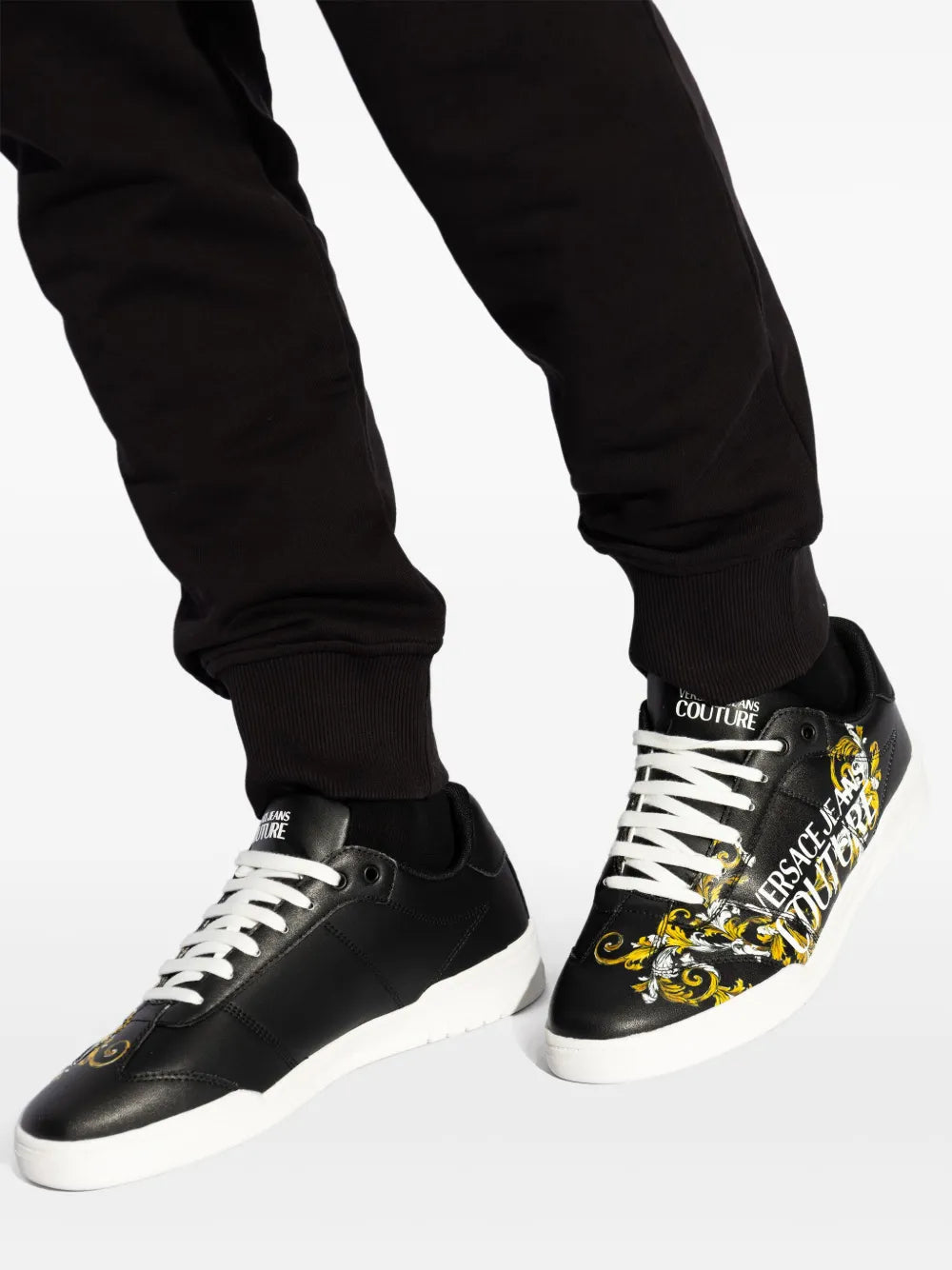 Versace Jeans Couture Logo-Embroidered Sneakers