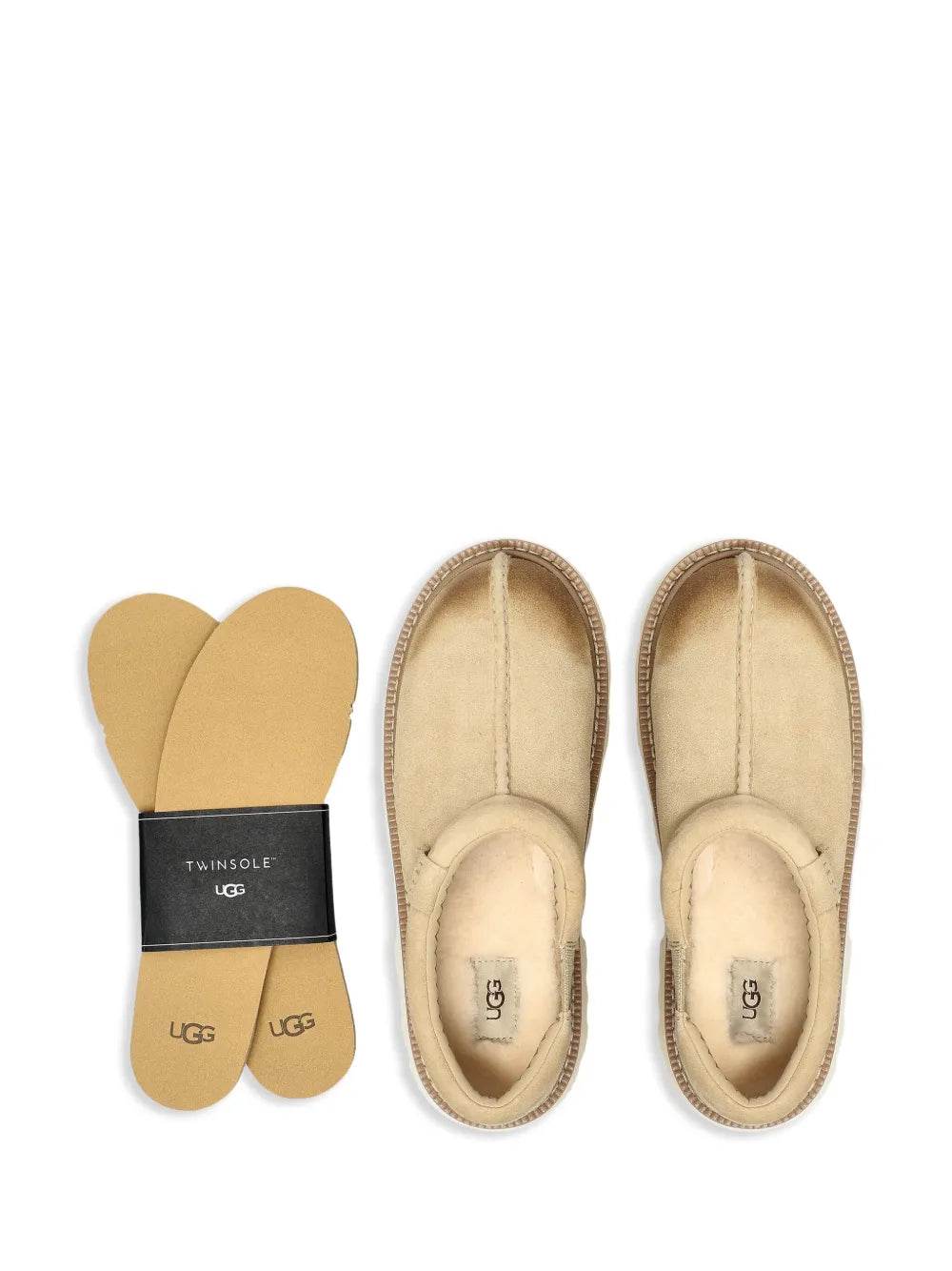 Ugg M Tasman Lug Mules - Ugg - Leather - Beige