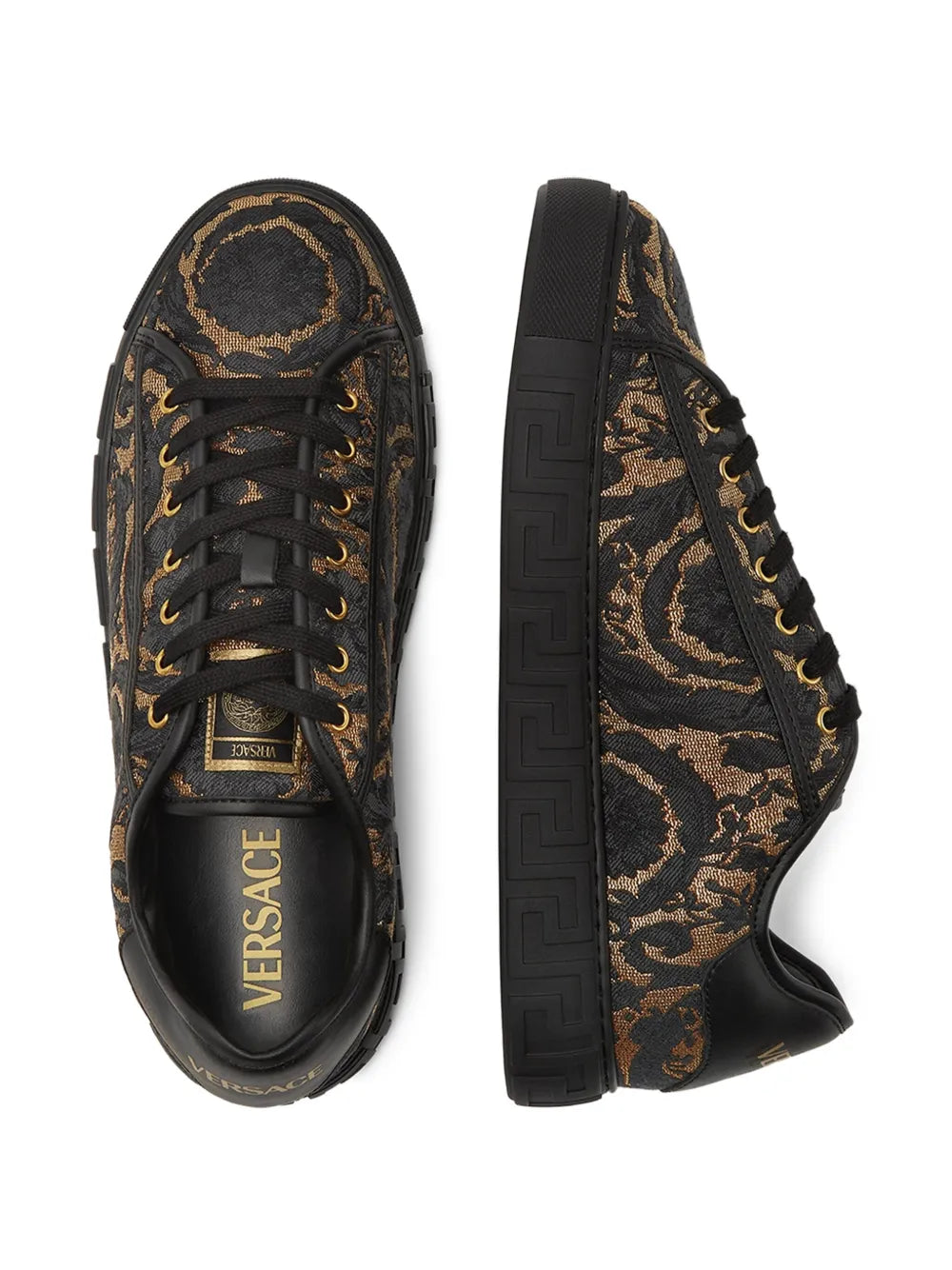 Versace Barocco Jacquard Greca Sneakers