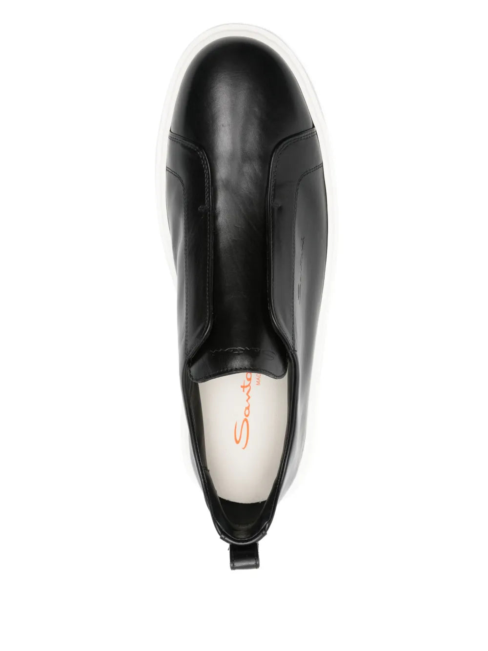 Santoni Slip-On Leather Sneakers