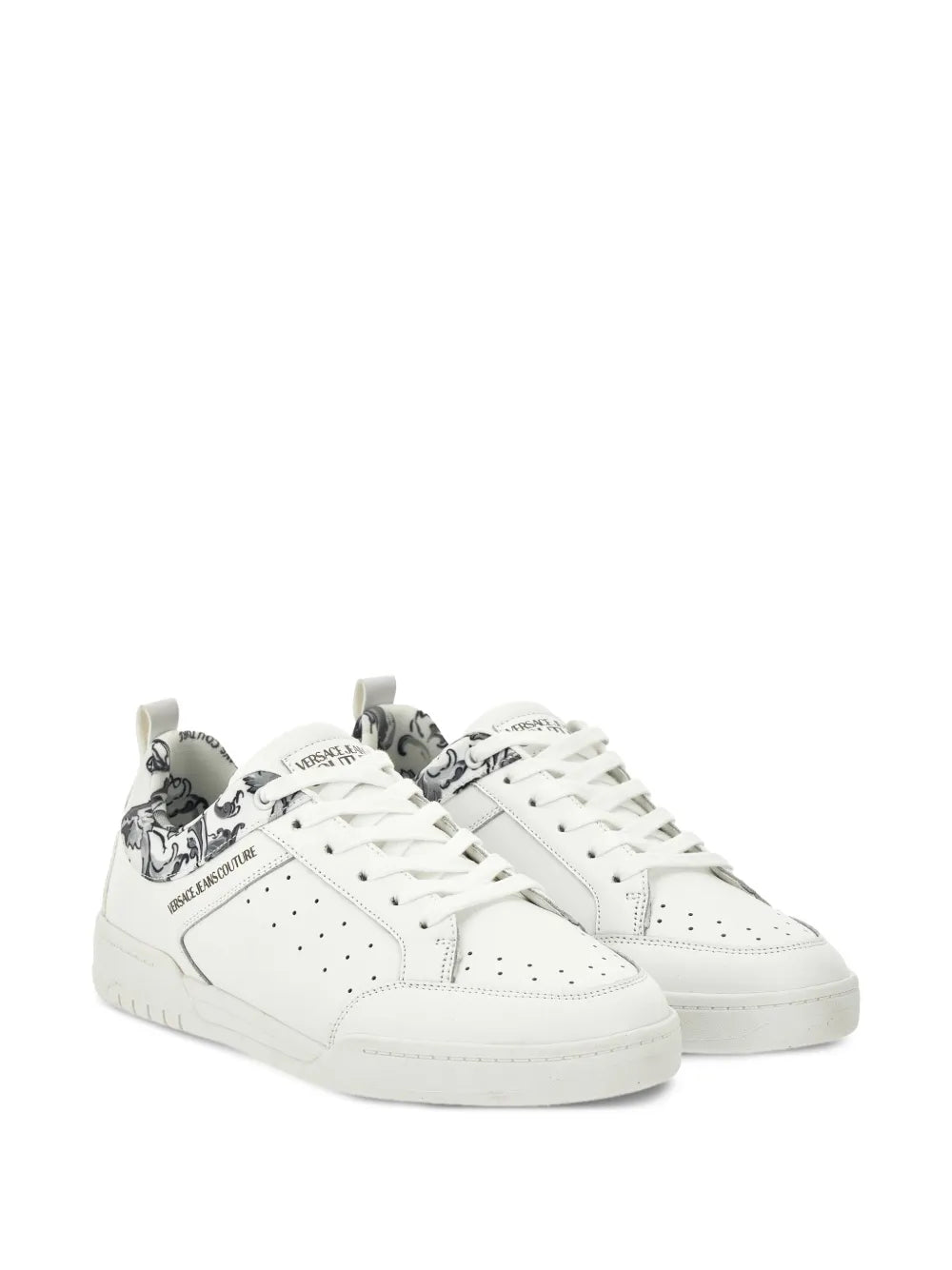 Versace Jeans Couture Barocco-Print Perforated Sneakers