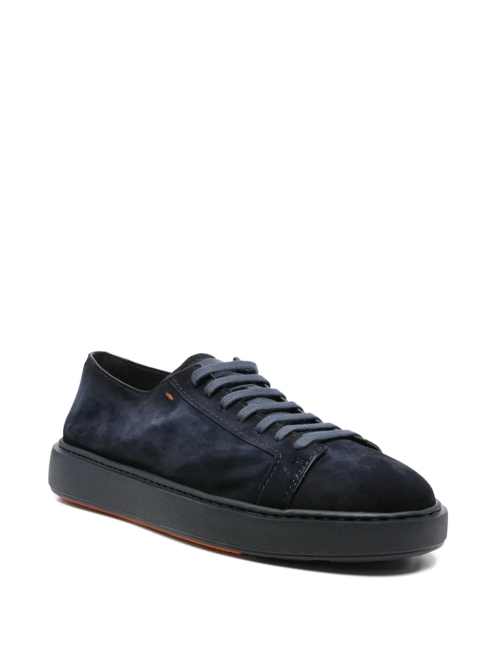 Santoni Suede Lace-Up Sneakers