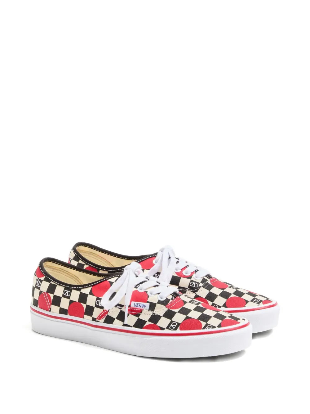Valentino Garavani X Vans Vlogo Checkerboard Polka-Dot Low-Top Sneakers