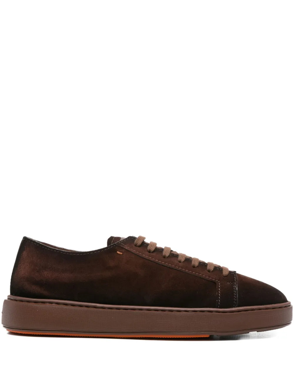 Santoni Suede Lace-Up Sneakers