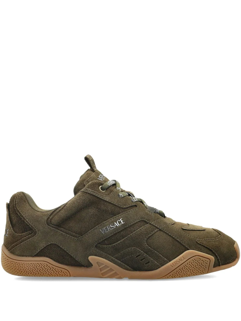 Versace Galaxia Suede Lace-Up Sneakers
