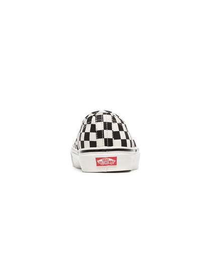 Vans Black And White Ua Classic Lace-Up Dx Check Cotton Sneakers