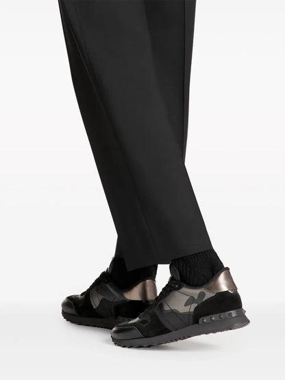 Valentino Garavani Rockrunner Camouflage-Print Sneakers