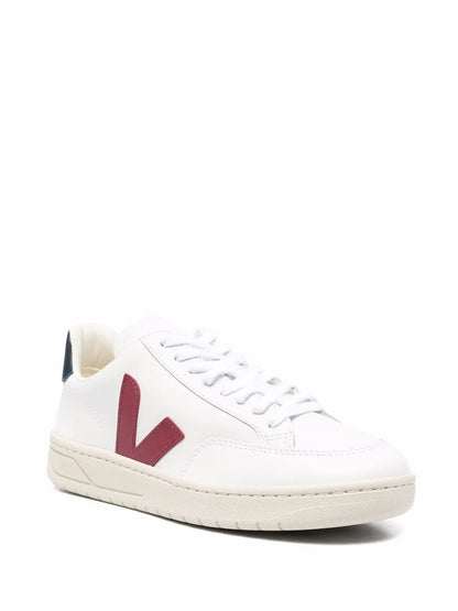 Veja V-12 Panelled Lace-Up Sneakers