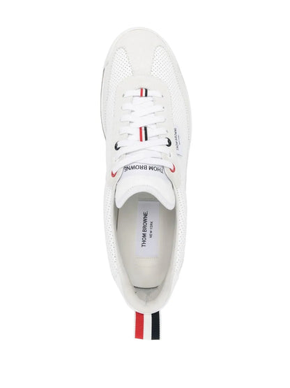 Thom Browne Rwb Stripe Low-Top Sneakers