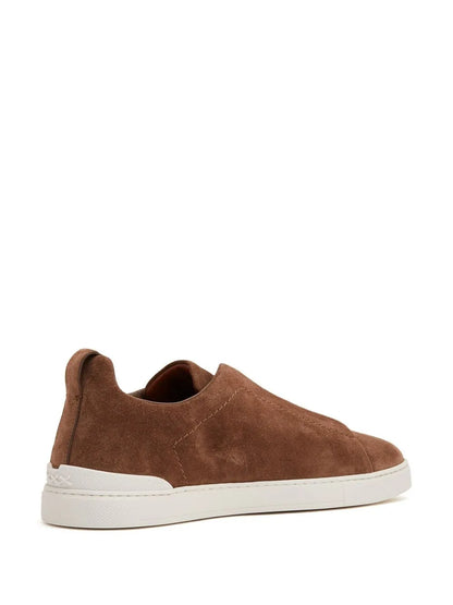 Zegna Suede Low-Top Sneakers
