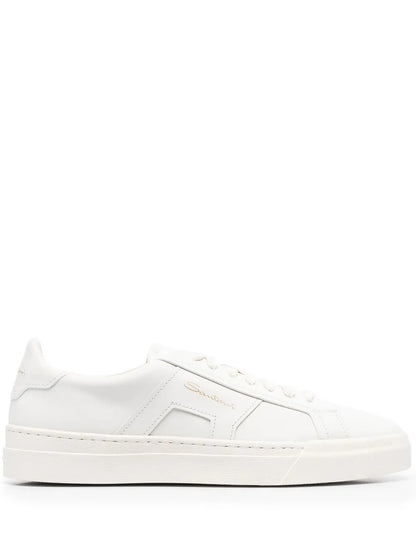 Santoni Double Buckle Low-Top Sneakers