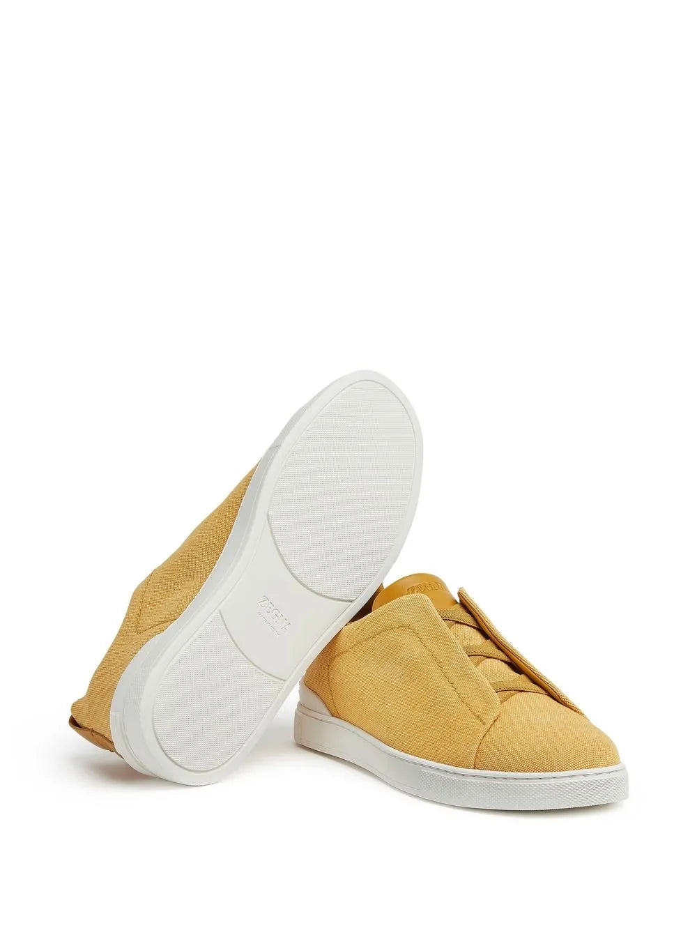 Zegna Triple Stitch Canvas Sneakers