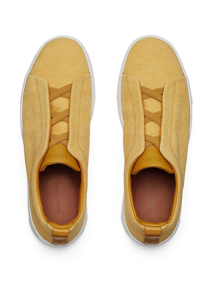 Zegna Triple Stitch Canvas Sneakers
