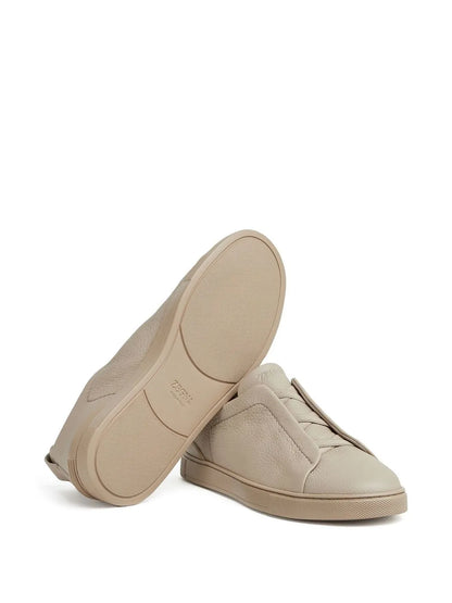 Zegna Triple Stitch Low-Top Sneakers