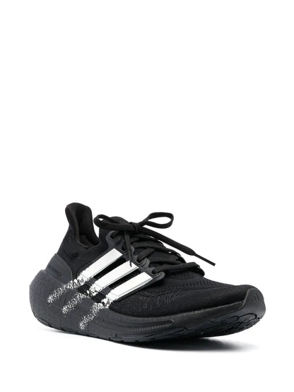Y-3 Striped Lace-Up Sneakers