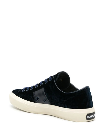 Tom Ford Cambridge Crocodile-Effect Leather Sneakers