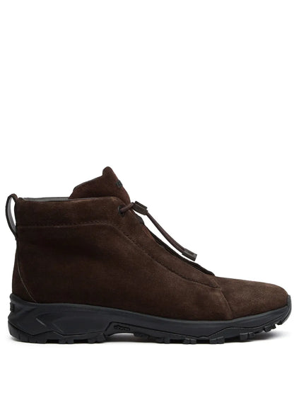 Zegna Triple Stitch Vetta Suede Sneakers