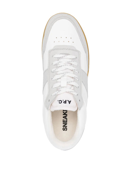 A.P.C. Logo-Print Lace-Up Sneakers