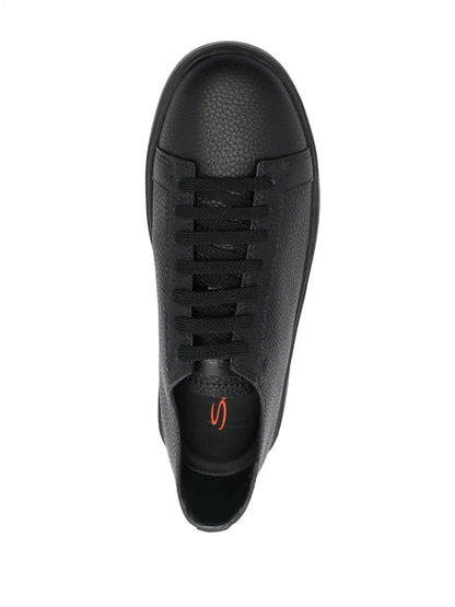 Santoni Leather Low-Top Sneakers