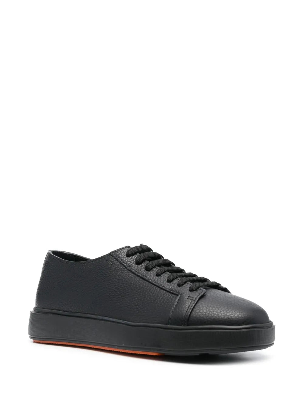 Santoni Leather Low-Top Sneakers