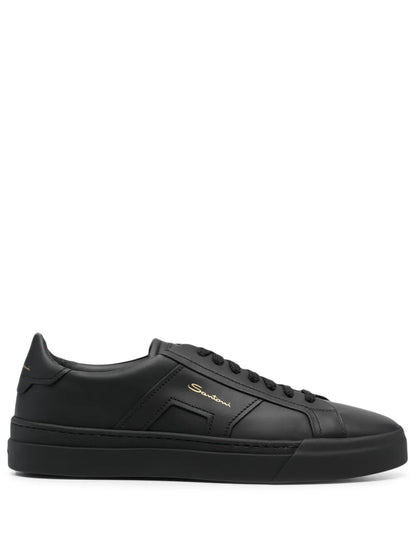 Santoni Leather Low-Top Sneakers