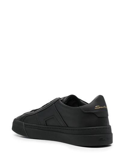 Santoni Leather Low-Top Sneakers