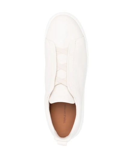Zegna Triple Stitch Low-Top Sneakers