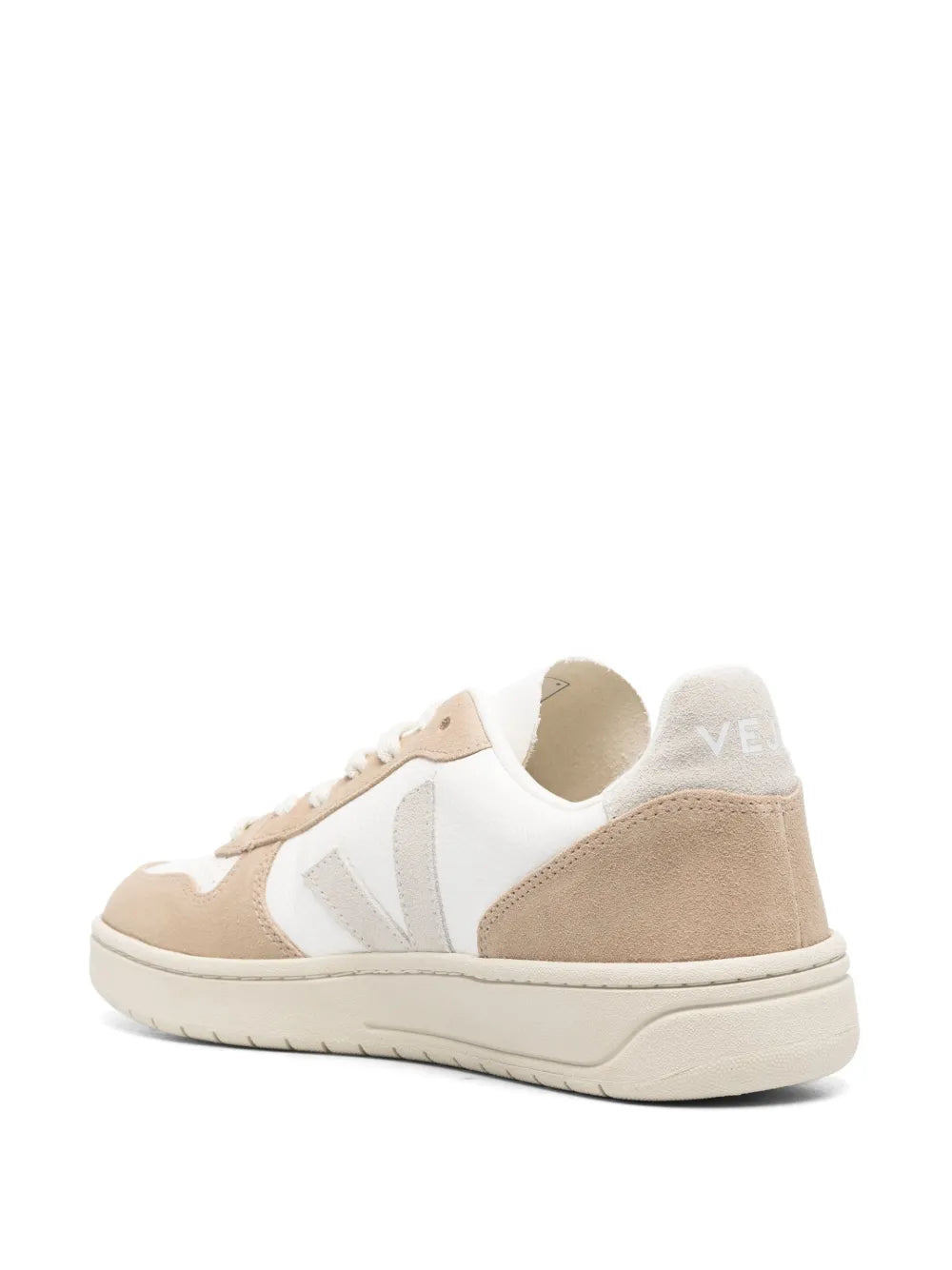 Veja V-10 Panelled Lace-Up Sneakers