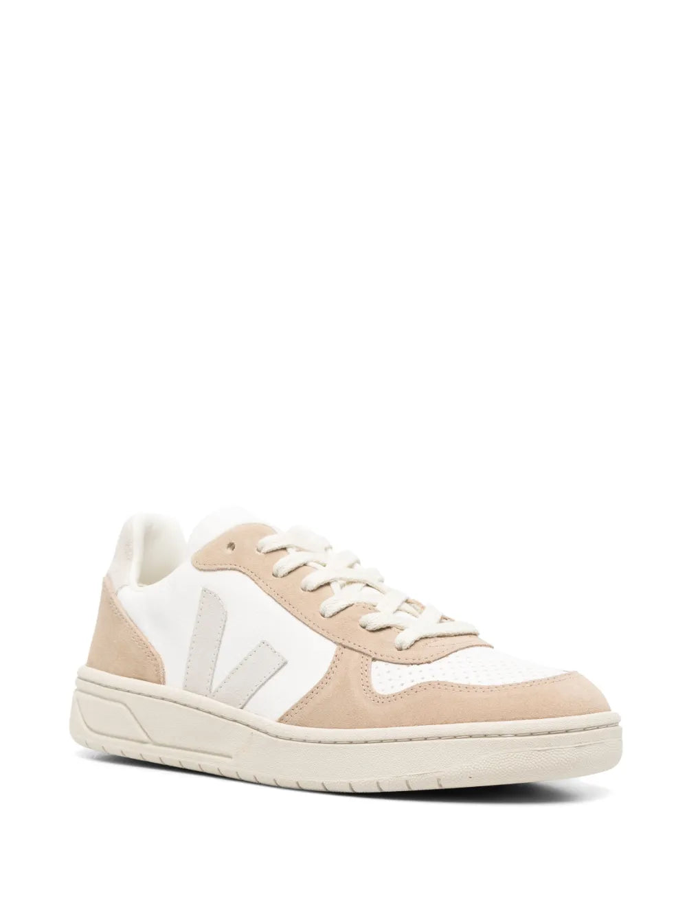 Veja V-10 Panelled Lace-Up Sneakers