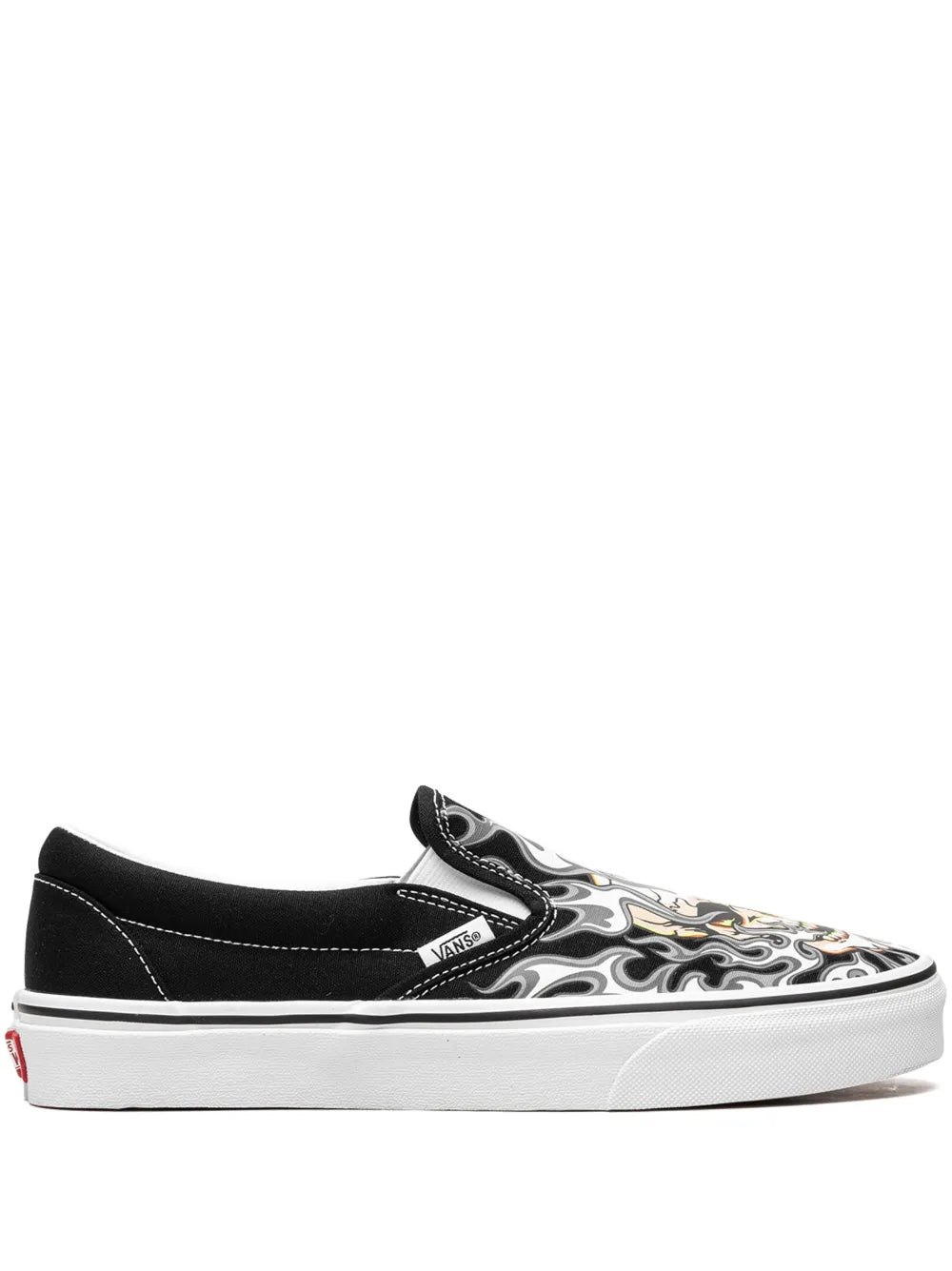 Vans Classic Slip-On Flame Skull Sneakers