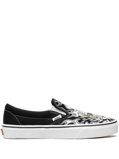Vans Classic Slip-On Flame Skull Sneakers