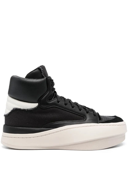 Y-3 Centennial Panelled Leather Sneakers
