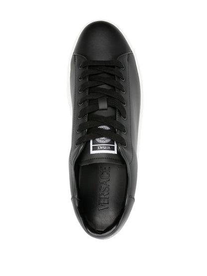 Versace Greca Faux-Leather Sneakers