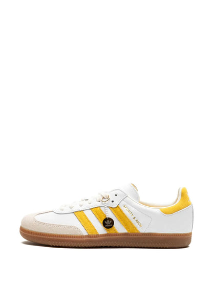 adidas Samba Og Sporty &amp; Rich - White Bold Gold Sneakers
