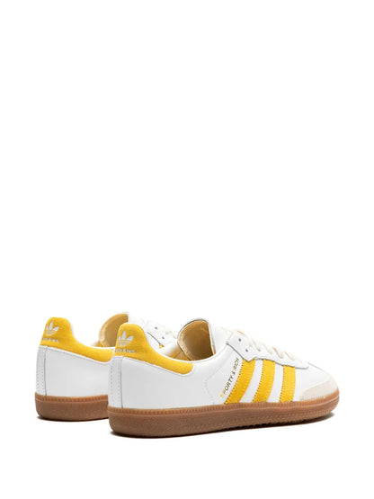 adidas Samba Og Sporty &amp; Rich - White Bold Gold Sneakers