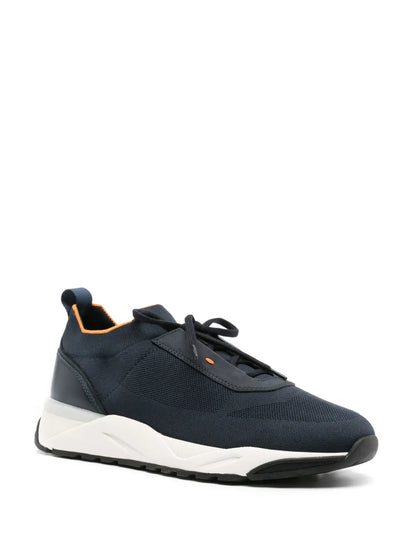 Santoni Knitted-Upper Sneakers