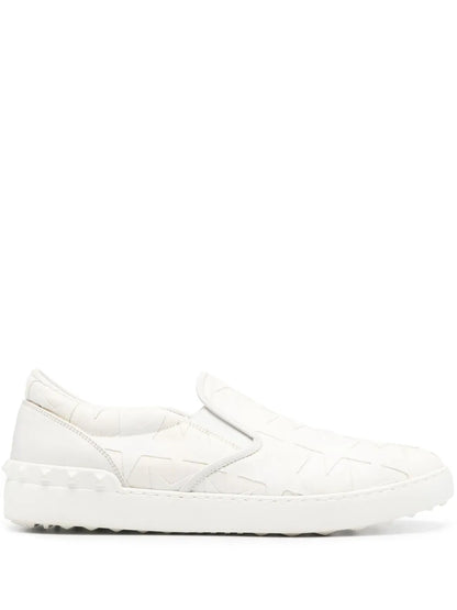 Valentino Garavani Star-Jacquard Canvas Sneakers