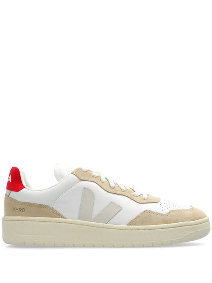 Veja V-90 Leather Sneakers