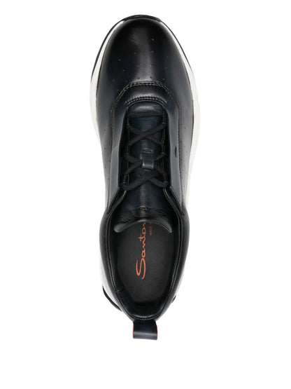 Santoni Leather Sneakers