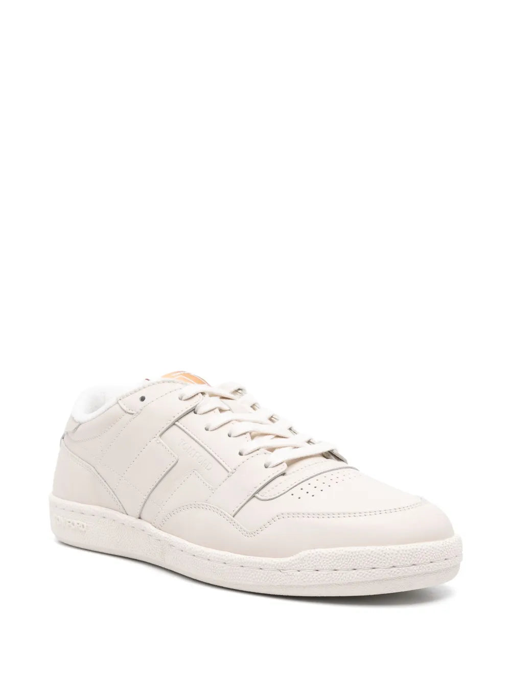 Tom Ford Logo-Debossed Leather Sneakers