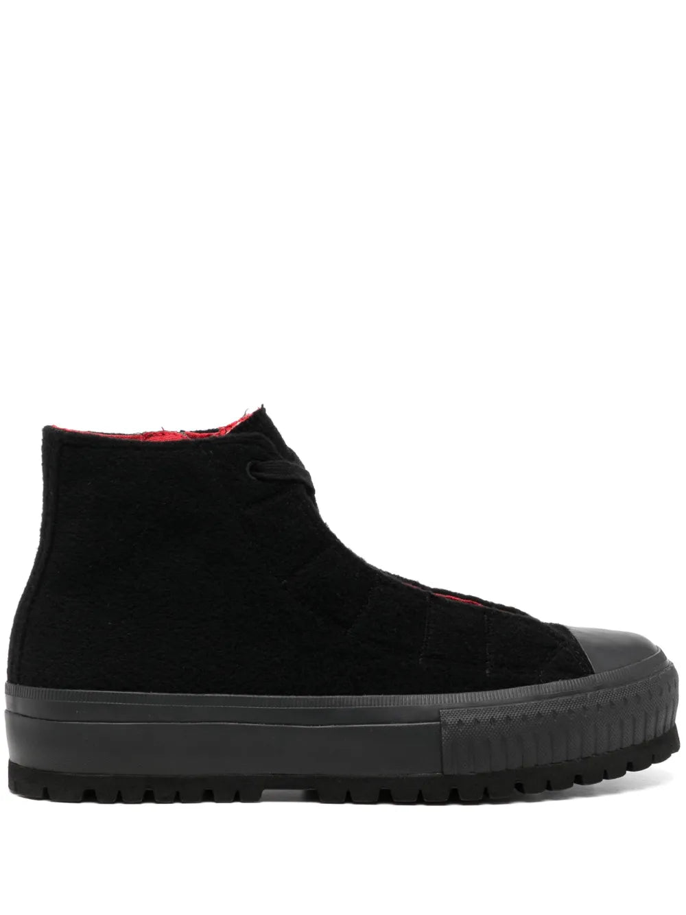 Yohji Yamamoto Lace-Up High-Top Sneakers