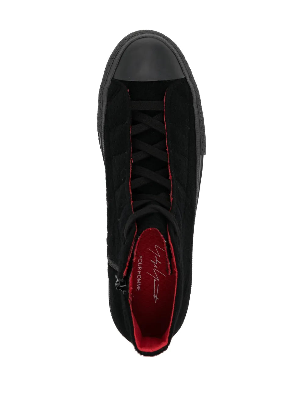 Yohji Yamamoto Lace-Up High-Top Sneakers