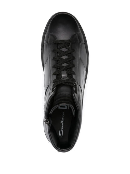 Santoni Logo-Debossed Sneakers